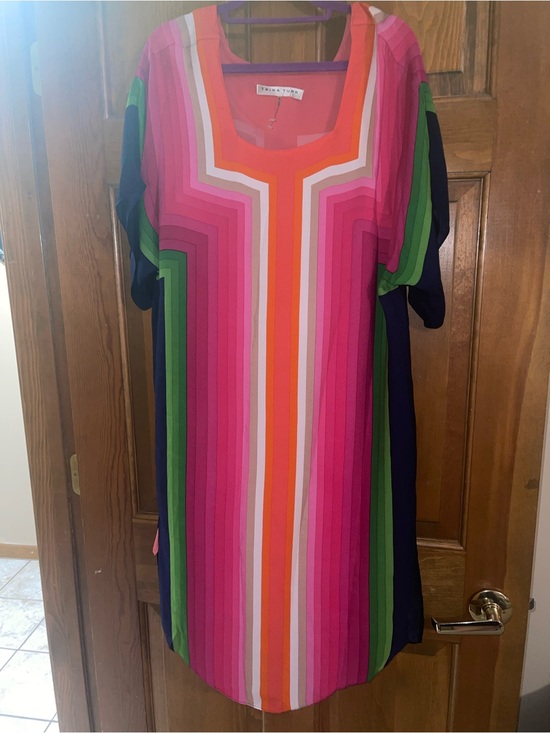 Trina Turk Dresses & Skirts - Trina Turk Pink, Purple & Orange Striped Dress